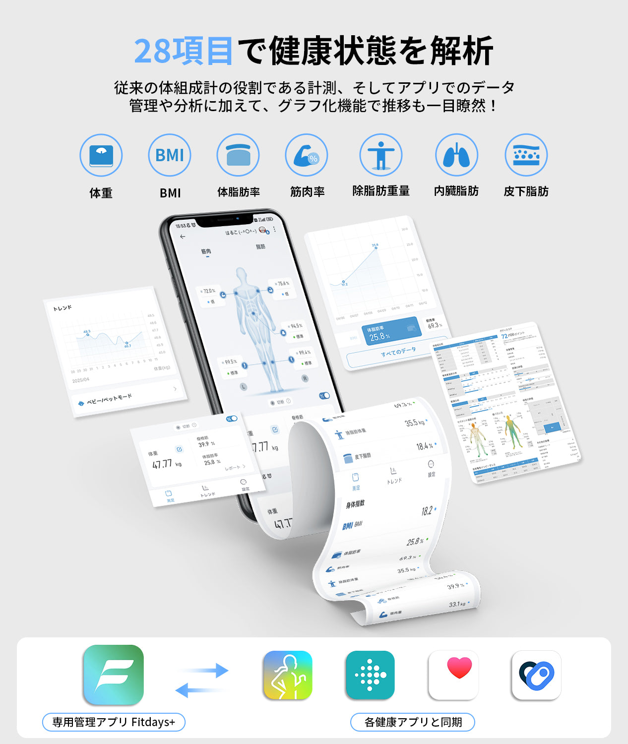 体重計・体組成計 FG2305ULB ブラック