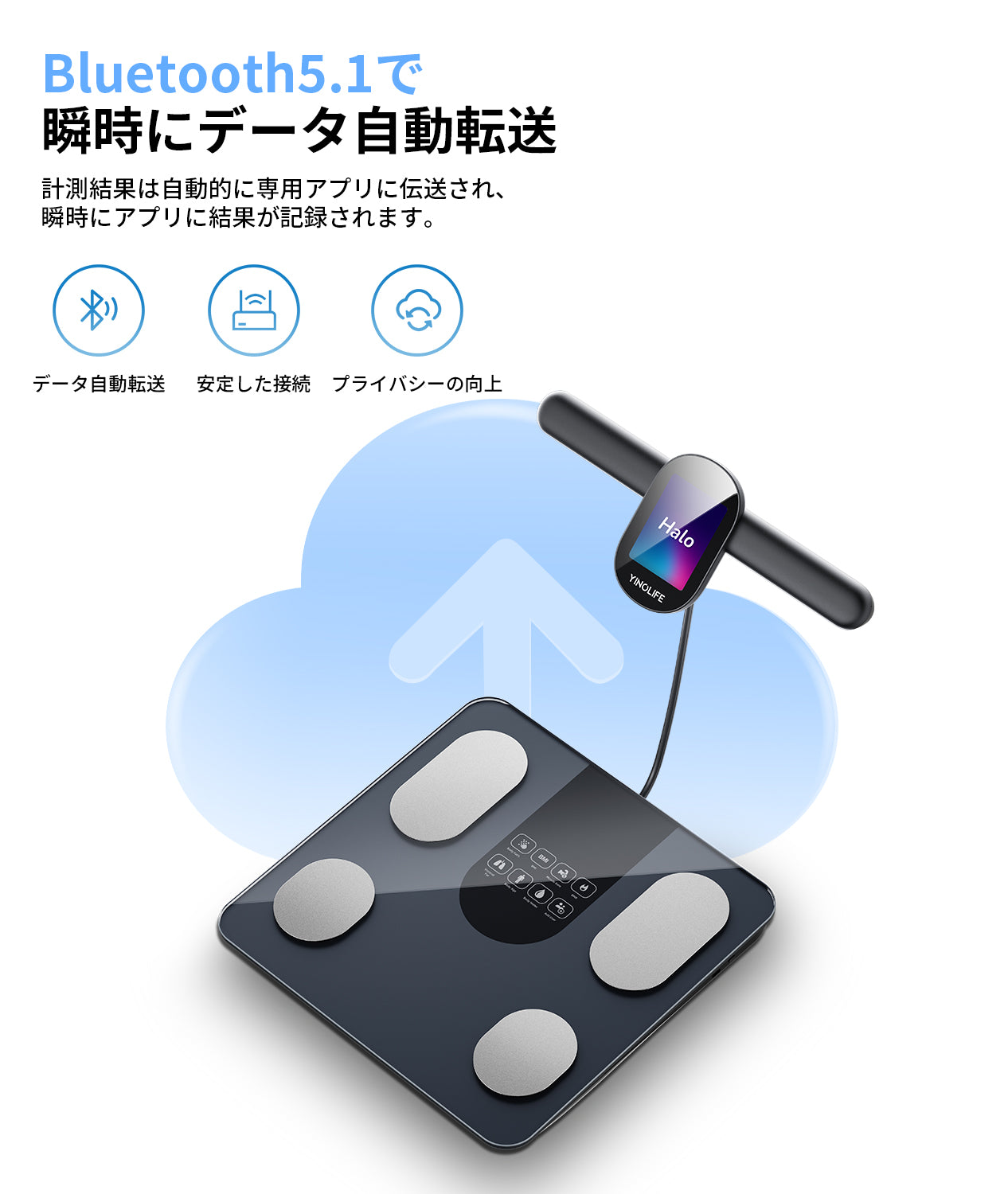 体重計・体組成計 FG2305ULB ブラック