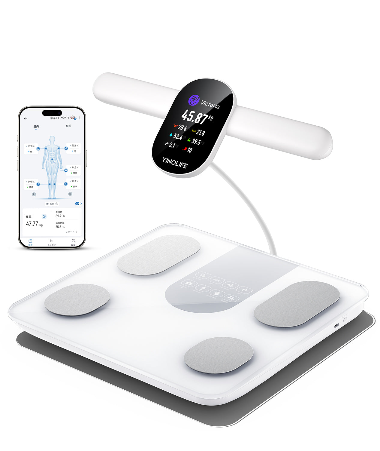 体重計・体組成計 FG2305ULB ホワイト