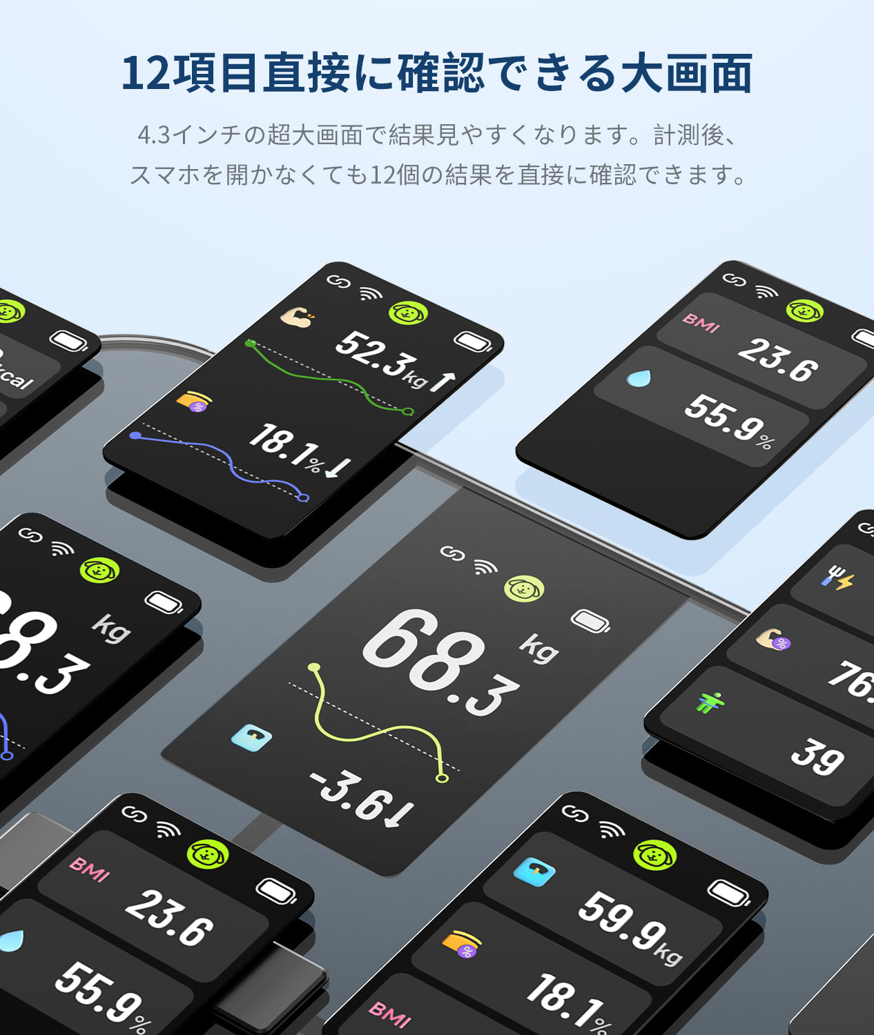 体重計・体組成計FI2428 ブラック